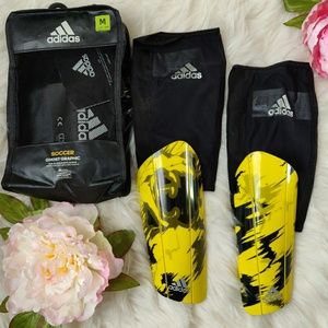 Adidas Soccer Ghost Graphic Slip-in Shield w/ Slee